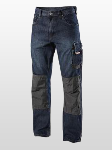 LIGHTWEIGHT DENIM CARGO TROUSERS-0